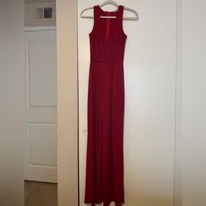 Charlotte Russe Red Jumpsuit XS